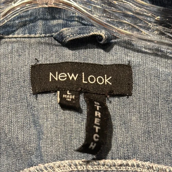 💰BOGO FREE New Look Crop Jean Jacket Kids L Ladies’ XS - Picture 6 of 7